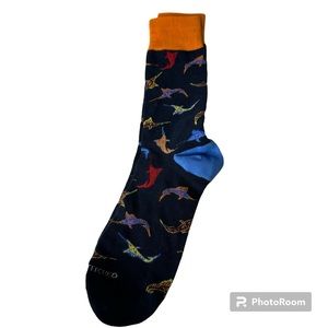 Unsimply Stitched Men’s Marlin Multi Color Dress Socks